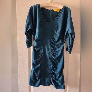 Catherine Maladrino Teal Dress Size Medium